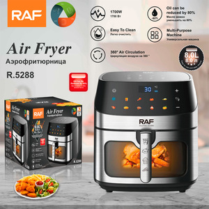 Raf Multifunctional 1700W Large Capacity 8L Touch Screen Smart Air Fryer Electric Without Oil Free Deep Digital Air Fryer - Product Image 2