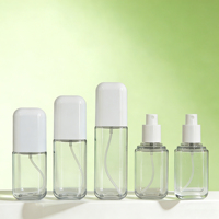 Flacon cosmétique à brume fine, flacon de toner en plastique transparent, flacons de vaporisateur corporel 100 ml 80 ml 120 ml pour l'emballage des soins de la peau Q8888