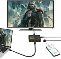 Commutateur HDMI SYONG 4K 30Hz avec télécommande, sortie 3-en-1 pour PS4, PS3, HDTV 30Hz 4K, commutateur HDMI avec télécommande