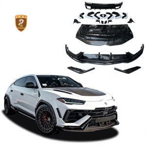 Pour <span class=keywords><strong>Lamborghini</strong></span> <span class=keywords><strong>Urus</strong></span> S Bodykit à 1016 Kit de carrosserie en Fiber de carbone lèvre avant jupe latérale diffuseur arrière aileron arrière couvercle de moteur - Product Image 1