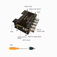 Carte d'amplification numérique ZK-MT21S 2x50W+100W 2.1 canaux avec subwoofer, AUX 12V 24V, audio stéréo 5.1 et basses