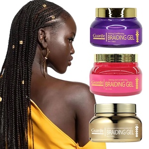 Tresses et Locs <span class=keywords><strong>Cire</strong></span> de coiffage Tressage pour Gel Africain Loc et Twist <span class=keywords><strong>Extra</strong></span> Hold Lock Twist Conditioning Shining Braid Gel - Product Image 2