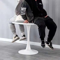 Mini table basse ronde haute brillance table basse ronde blanche table basse