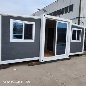 2 Bedroom Portable Living Modular House China Shipping Prefabric House Construction Building 20ft 40ft Expandable Folding House