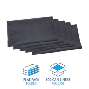 Poubelles industrielles Boardwalk de 45 gallons, 1,3 mil, grises, 40 x 46, pour poubelles à déchets, 100/carton - Product Image 5