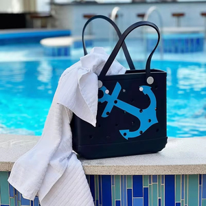 Sac de plage en EVA imperméable avec logo personnalisé, 1300g, réutilisable, grande capacité, sac à main, sac de plage pour la piscine, les voyages, la salle de sport - Product Image 1