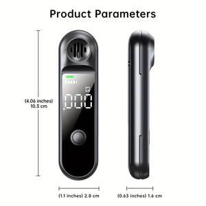 Oplaadbare persoonlijke alcoholtester met hoge nauwkeurigheid, USB digitaal display, niet-wegwerpbaar - Product Image 1