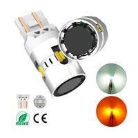 Nuova Lampadina LED Switchback 7443 7444 per Indicatori di Direzione Anteriori e Luci di Parcheggio, Bicolore, Impermeabile IP65, 28W 2000LM