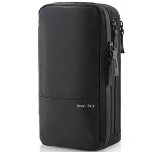 Özel kompakt erkek tuvalet seyahat çantası asılı erkek erkek çantası çanta seyahat su geçirmez yıkama çantası siyah