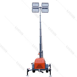 4*400W Metal LED 4x1000W Haluro Remolque Faro 7m Torre de luz móvil Buen precio para la venta - Product Image 6