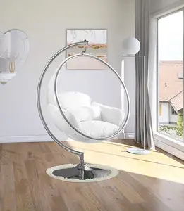 XINGTUO — chaise balançoire transparente, support de sol, bulles en acrylique, doré, pour salon jardin, offre spéciale