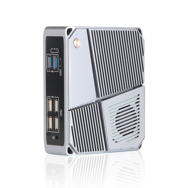 Industrial Computer Dual Core AMD A9 9420 N100 Dual LAN HD 2*DP Triple Display Win11 Fan Industrial PC for Self Service Kiosk