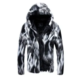 2023 Winter Kleding Nieuwe Ontwerp Mannen Faux Fur Warme Jas Mode Stedelijke Stijl Verdikte Jeugd Top Jassen