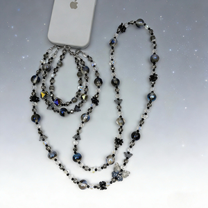 Chaîne <span class=keywords><strong>de</strong></span> <span class=keywords><strong>téléphone</strong></span> longue à perles <span class=keywords><strong>de</strong></span> cristal <span class=keywords><strong>de</strong></span> haute qualité <span class=keywords><strong>personnalisable</strong></span>, anti-perte, cordon <span class=keywords><strong>de</strong></span> cou, design <span class=keywords><strong>de</strong></span> niche, <span class=keywords><strong>bijoux</strong></span> - Product Image 2