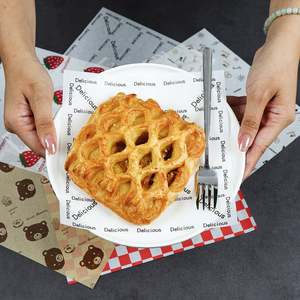 Papel para Envolver Hamburguesas de 15x12 Pulgadas con Impresión Personalizada de su Logotipo/Diseño, Pedido al por Mayor para Cadenas de Comida Rápida - Product Image 3