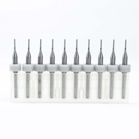 50 pièces Micro PCB carbure routeur Bit Kit acier CNC Cutter fraisage sculpture Bit Set plastique PCB forage fin fraise Cutter Machine