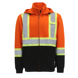 Sudadera con Capucha Reflectante de Alta Visibilidad, Cómoda, Transpirable y Segura, Ropa de Seguridad Reflectante - Product Image 1