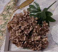Bunga Hydrangea Sutra Buatan Grosir untuk Dekorasi Ruang Tamu Vintage XQ-1424
