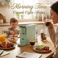 Nouvelle arrivée : Machine à café expresso avec réservoir de 700 ml, tube chauffant en acier inoxydable, hauteur réglable, préparation rapide, machine à café à capsules légère pour la maison et le bureau