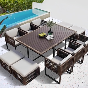 Chaise de plage de luxe <span class=keywords><strong>pour</strong></span> patio, utilisation toutes saisons, mobilier d'extérieur avec design cube peu encombrant <span class=keywords><strong>pour</strong></span> jardin, hôtel et balcon - Product Image 4