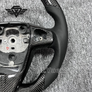 Alta calidad adecuado para Mazda <span class=keywords><strong>Ford</strong></span> <span class=keywords><strong>Fiesta</strong></span> ST MK7 cinturón de fibra de carbono cubierta decorativa <span class=keywords><strong>volante</strong></span> de coche esqueleto - Product Image 3