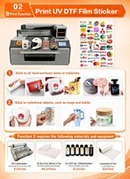 Imprimante UV FUNSUN A2 à prix d'usine, 2 têtes XP600, pour cartes PVC, coques de téléphone, machine d'impression jet d'encre à plat pour petites entreprises