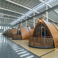 Maison conteneur extensible à thème nautique, villa de station balnéaire, 20ft 40ft, maison préfabriquée à panneaux sandwich, certifiée UE, hôtel, glamping