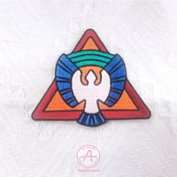 Tendance Design Patch Broderie Vêtement Accessoire Usine Faible quantité minimale de commande Crochet et Boucle Support Sergé Patch Personnalisé