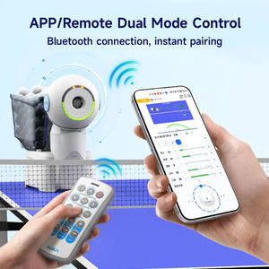 หุ่นยนต์ปิงปองแบบพกพา 3 ล้อ Pusun รุ่น Smart พร้อมความจุลูกปิงปอง 260+ ลูก ควบคุมผ่านรีโมทและแอปพลิเคชัน ปรับมุมได้ 9 ระดับ น้ำหนักเบา - Product Image 4