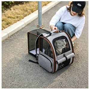 Portable Expandable <b>Cat</b> <b>Backpack</b> Foldable Breathable Pet Carrier Bag Outdoor Travel Shoulder Bag for Small <b>Cats</b> Dogs - Product Image 5