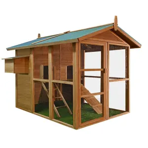 Chinese cheap extra large easy clean cheap outdoor wooden egg laying chicken coop