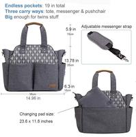 Sac à langer pour nouveau-né, sac à dos à bandoulière unique, organisateur de poussette, polyester léger, 21L, sac à langer pour maman, sac à couches