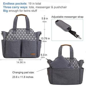 Bolsa de Pañales para Recién Nacidos, Mochila de un Solo Hombro, Organizador para Cochecito, Ligera, de Poliéster, 21L, Bolsa de Maternidad - Product Image 2