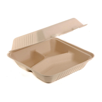 Boîte alimentaire, conteneur bento, boîte à gâteau, boîte à clapet, boîte en pulpe de papier, boîte à burger en bagasse