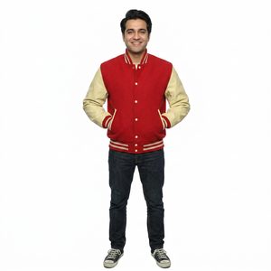Customized Wholesale Price Trend <b>Men's</b> Varsity <b>Baseball</b> <b>Jacket</b> with Collar Casual Coat CollegeBaseballjacket <b>for</b> <b>men</b> - Product Image 1