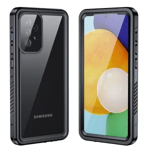 360 tam kapak ağır koruyucu darbeye IP68 su geçirmez sualtı sağlam telefon kılıfı Samsung Galaxy A72 A52 4G 5G