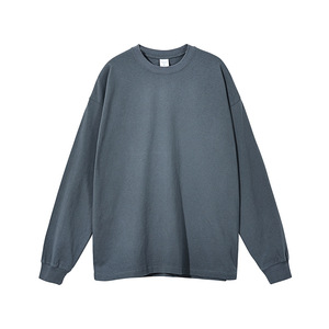 Camisetas de <span class=keywords><strong>Manga</strong></span> <span class=keywords><strong>Larga</strong></span> de Venta Directa de Fábrica 2026, Camisetas Lisas de Corte Holgado para Imprimir, 310 g/m², Color <span class=keywords><strong>Verde</strong></span> Oscuro, <span class=keywords><strong>Camiseta</strong></span> Básica - Product Image 4