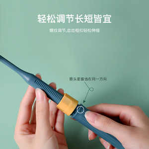 <b>Extendable</b> Sponge Cup <b>Brush</b> Long Handle Adjustable Length For Bottle Cleaning Household Use - Product Image 1