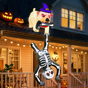 Halloween <span class=keywords><strong>Inflatable</strong></span> ngoài trời trang trí Puppy kéo Skull sân trang trí thích hợp cho Đảng Trong nhà và ngoài trời Vườn - Product Image 1