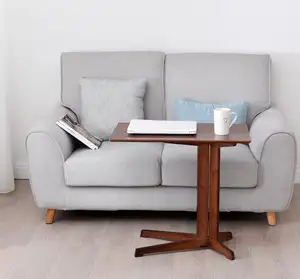 Mesa de centro pequeña de estilo nórdico para sala de estar, mueble para portátil, escritorio, sofá, mesa lateral