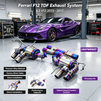 Système d'échappement Catback à soupape de commande sous vide en alliage de titane haute performance pour Ferrari F12 Berlinetta TDF 6.3 V12 2013-2017