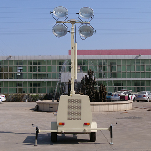 Kim loại halogenua LED chiếu sáng xách tay Inflatable tay đẩy 5M 7m 9M Kính thiên văn di động chiếu sáng tháp - Product Image 5