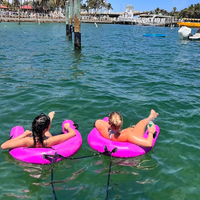 Chaise flottante gonflable pour adultes, adolescents, jouets pour la plage