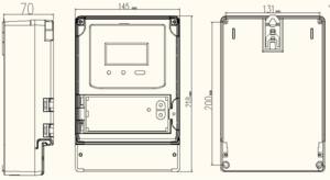 スマートな3相プリペイパワースマートエネルギーメーターオンラインシステムリモコンとLCDディスプレイWifi接続 - Product Image 6