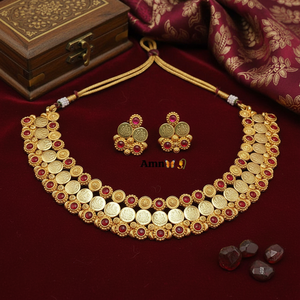 Ensemble de collier en pierre de Pota plaqué or, bijoux fins, 10573988 - Product Image 3