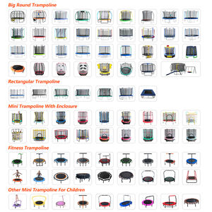 <span class=keywords><strong>Trampoline</strong></span> de jardin rectangulaire professionnel pour enfants, vente en gros à prix réduit, sortie d'usine, 2025 - Product Image 4