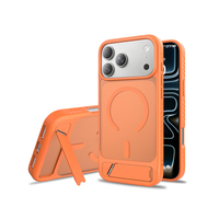 Coque de téléphone magnétique avec béquille intégrée pour chargement sans fil, compatible iPhone 18 16 11 12 Plus 13 14 15 17 Pro Max