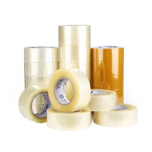 Wholesale Packaging Tape 48um*45mm*100y Waterproof Acrylic Single Bopp Carton Sealing Tape Transparent Clear for Office and Home