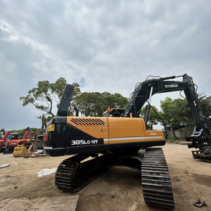 Excavadora de cadenas usada Hyundai 305LC-9T de origen coreano, 30.5 toneladas, motor Cummins, excelente estado, caja de cambios y bomba con certificación EPA/CE - Product Image 6