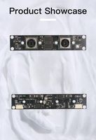 Module vidéo industriel, module de caméra USB à double objectif 8MP, CMOS X2 1/2.55'', 2560*1440*30fps, 100 °   FOV, objectif 2,8 mm, UVC